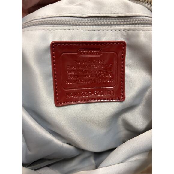 Coach Daisy Poppy Signature Red And Tan shoulder bag Y2K - Picture 14 of 16